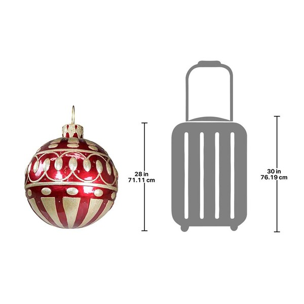 Design Toscano Gargantuan Illuminated Holiday Ornament - DB477014