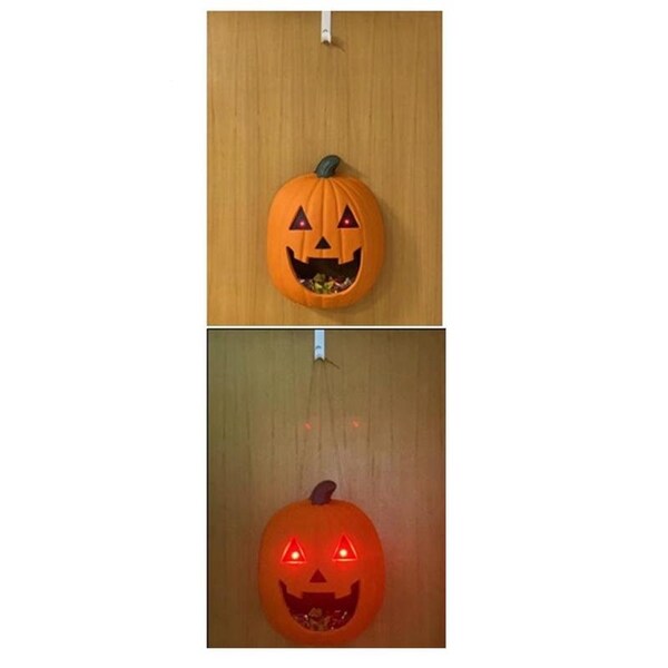 Fun World Fun World 12 in. Lite Up Jolly Jack Candy Dispenser Halloween Decor - 91795TP