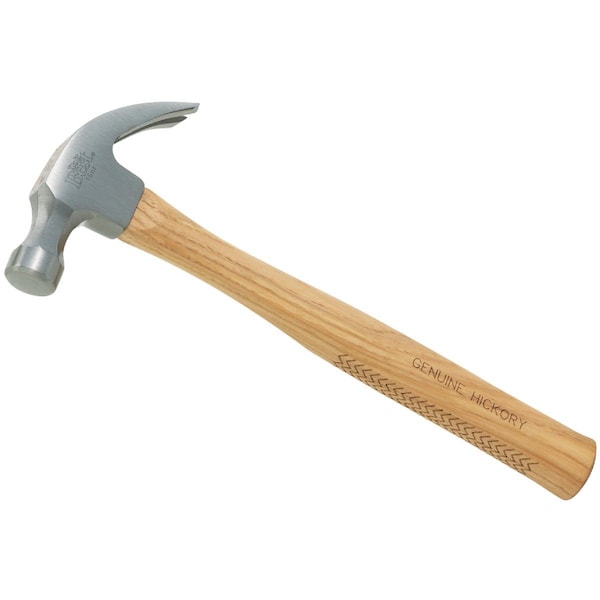 All-Source 16 Oz. Smooth-Face Curved Claw Hammer with Hickory Handle - 323590
