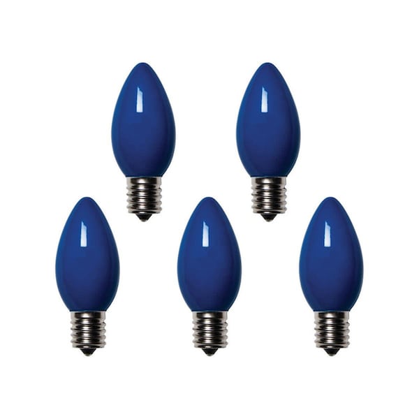 Holiday Bright Lights C9 Christmas Light BulbsBlue1 in. 25 Lights - 9761123