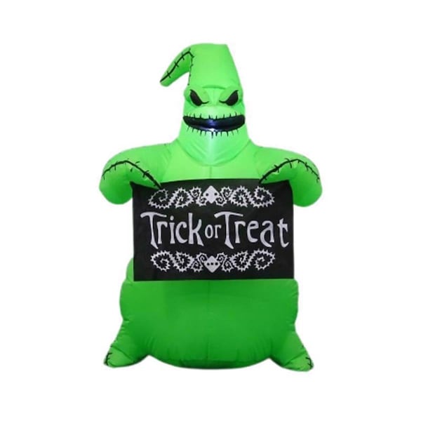 Disney Gemmy Airblown LED Prelit Jack Skellington Oogie Boogie Inflatable - 9080898