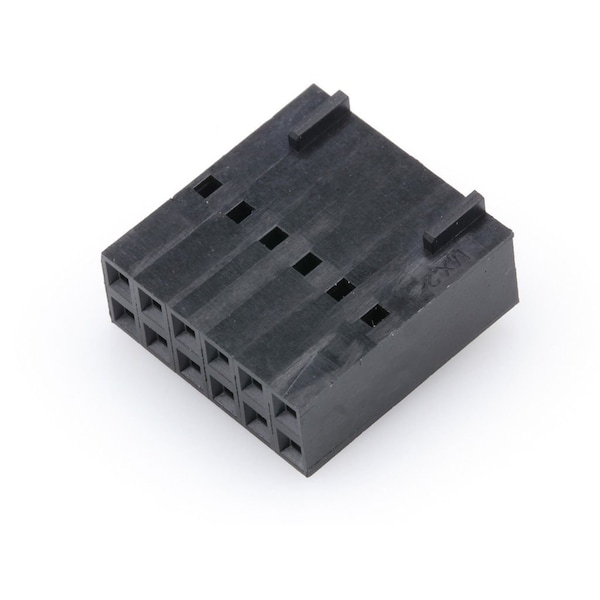 Conector de placa Molex, 12 contactos, 2 filas, macho o hembra, paso de 0.1 pulgadas, terminal de engarce, negro - 22552123