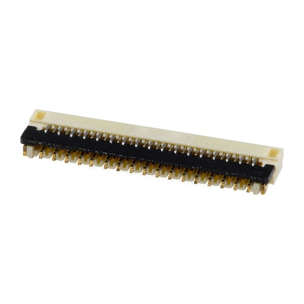 Conector FPC Easy-On de Molex, paso de 0.30 mm, ángulo recto, contacto inferior, altura de 0.95 mm, color dorado - 5035663302.