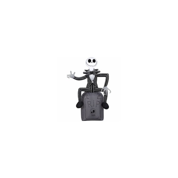 Gemmy Inflatable Airblown LED Jack Skellington On Tombstone - 74039