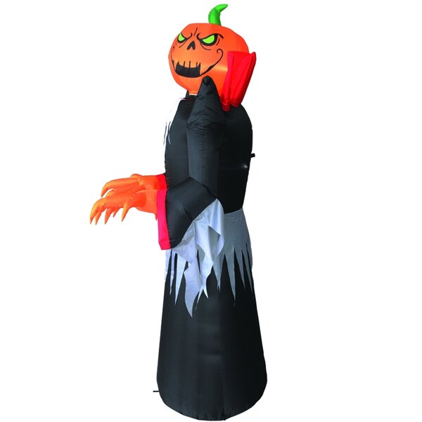 Celebrations Celebrations Four Season 8 ft. LED Prelit Spinning Pumkin Head Inflatable - MY-20P877C