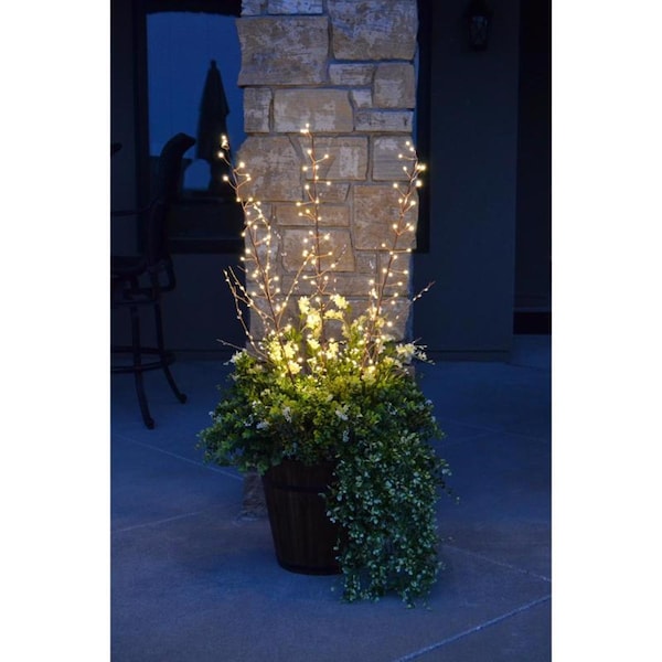 Celebrations Celebrations LED Warm White Lighted Branches 38 in. Yard Decor - MICBTWIG38WWA