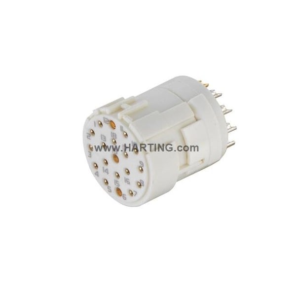 Harting Han M23 19 Hembra - Soldadura, paquete de 5 - 09151192702