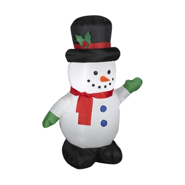 Gemmy Industries Gemmy 87645 Snowman With Holiday Top Hat 3.5 ft. - G08 87645X