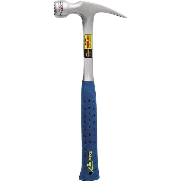 Estwing Hammer, 20 oz Head, Rip Claw, Milled Head, Steel Head, 13-3/4 in OAL - E3-20SM