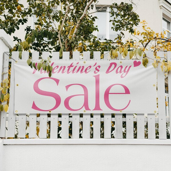 Signmission Valentines Day Sale, 48 Inch x 120 Inch, Vinyl Banner - B-120-30905