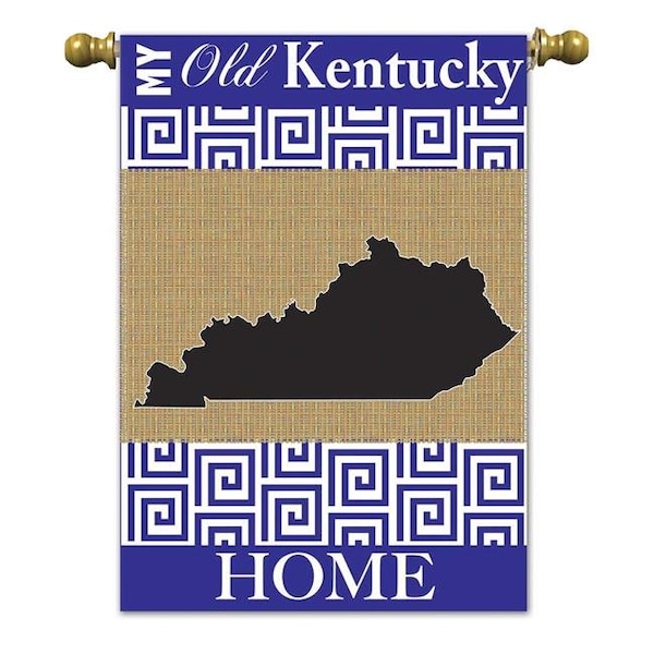 Dicksons Dicksons 01843 Magnolia My Old Kentucky Home Burlap Garden Flag - 1843