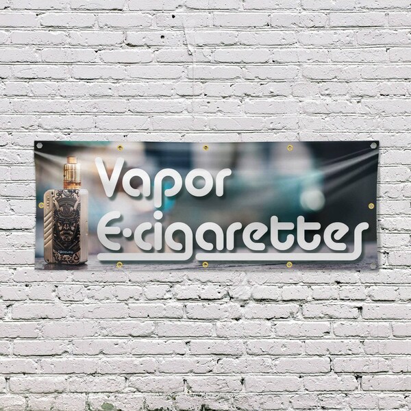 Signmission Vapor E Cigarettes, 48 Inch x 120 Inch, Vinyl Banner - B-120-30909
