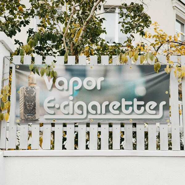 Signmission Vapor E Cigarettes, 48 Inch x 120 Inch, Vinyl Banner - B-120-30909