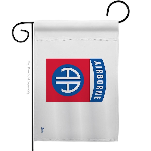 Guarderia 13 x 18.5 in. 82nd. Airborne Garden Flag with Armed Forces Army Double-Sided  Horizontal Flags - GU4223745