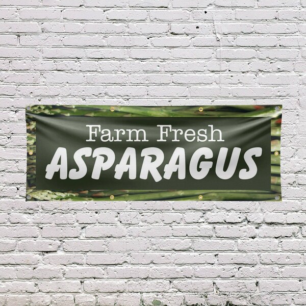 Signmission Farm Fresh Asparagus, 36 Inch x 96 Inch, Vinyl Banner - B-96-30574