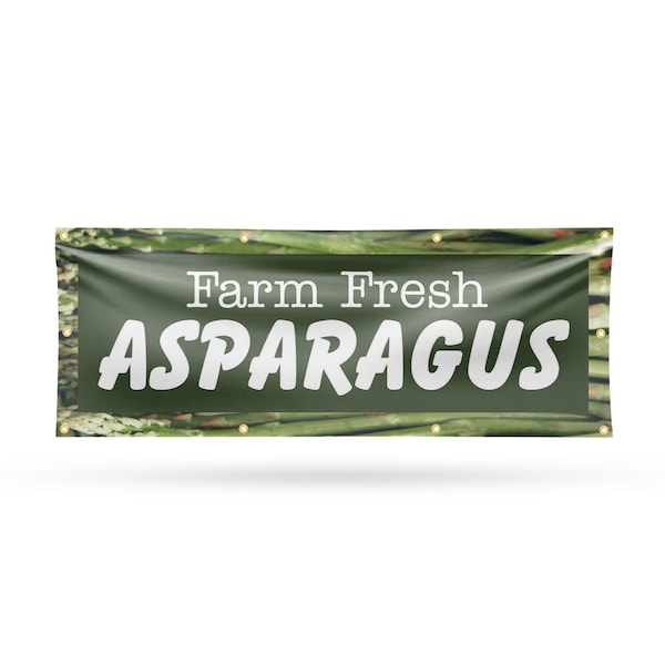 Signmission Farm Fresh Asparagus, 36 Inch x 96 Inch, Vinyl Banner - B-96-30574