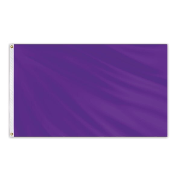 Global Flags Unlimited Solid Color Outdoor Nylon Flag 3' x 5' - Purple - 204641