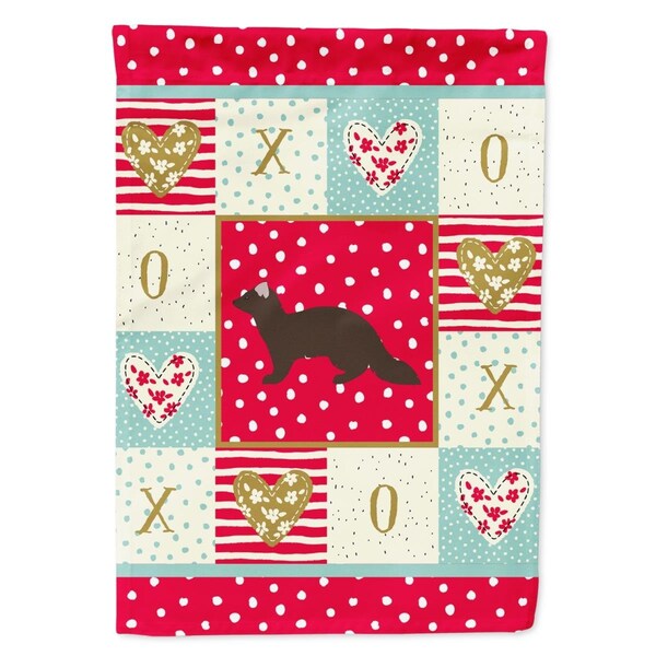 Carolines Treasures 11 x 0.01 x 15 in. Sable Marten Love Flag Garden Size - CK5296GF