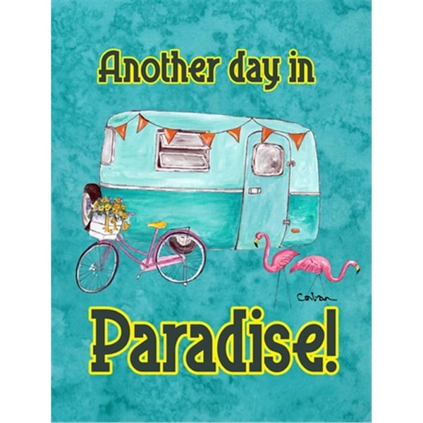 Carolines Treasures 28 x 40 in. Another Day in Paradise House Size Canvas Flag - 8758CHF