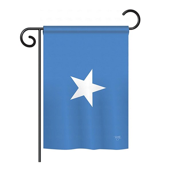 Gardencontrol 13 x 18.5 in. Somalia Nationality Vertical Double Sided Garden Flag Set with Banner Pole - GA4110525