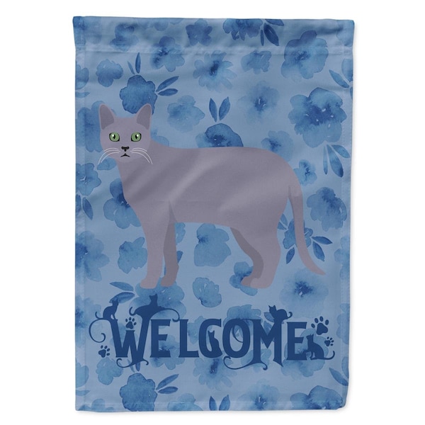 Patioplus 11 x 0.01 x 15 in. Korat No.1 Cat Welcome Flag Garden Size - PA3397727