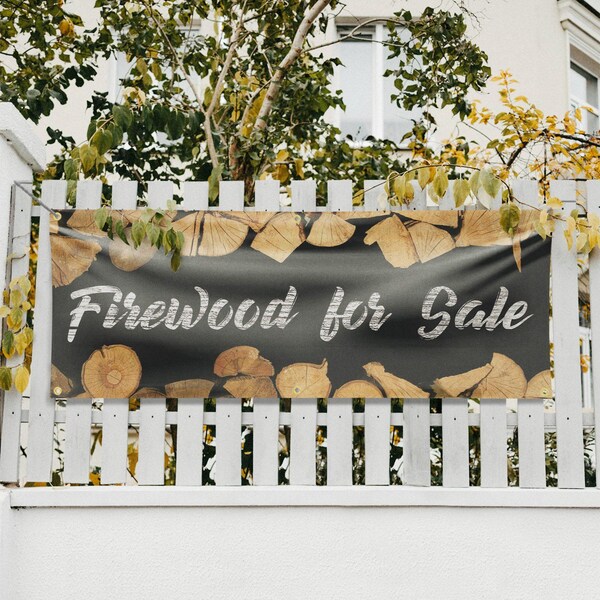 Signmission Firewood For Sale, 24 Inch x 72 Inch, Vinyl Banner - B-72-30628