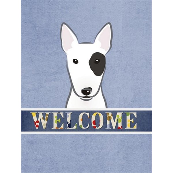 Carolines Treasures Bull Terrier Welcome Flag Garden Size - CA77542