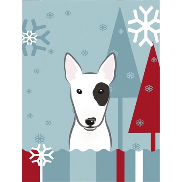Patioplus Winter Holiday Bull Terrier Flag Garden Size - PA252702