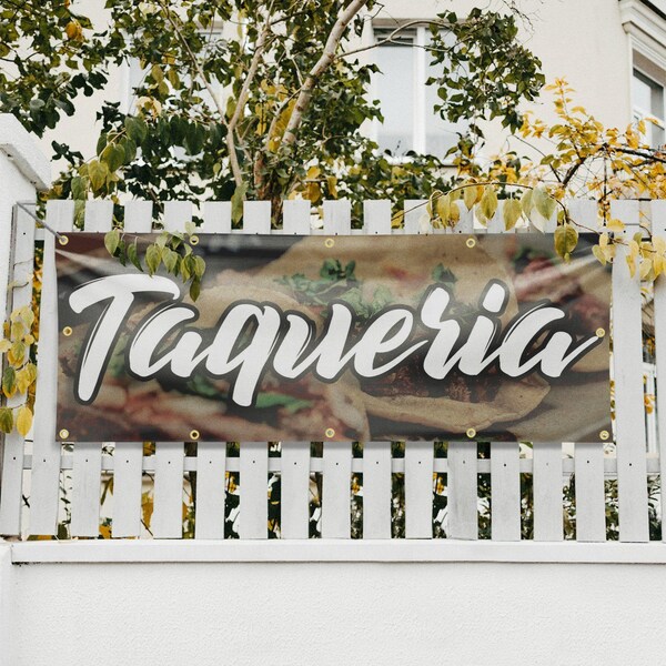 Signmission Taqueria, 48 Inch x 120 Inch, Vinyl Banner - B-120-30880