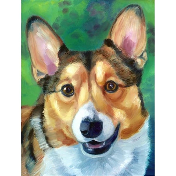 Patioplus Corgi Toby Flag Garden Size - PA714613