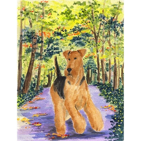 Patioplus Airedale Canvas Flag - House Size, 28 x 40 in. - PA2554439