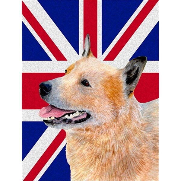 Patioplus Australian Cattle Dog With English Union Jack British Flag Flag Garden Size - PA253402