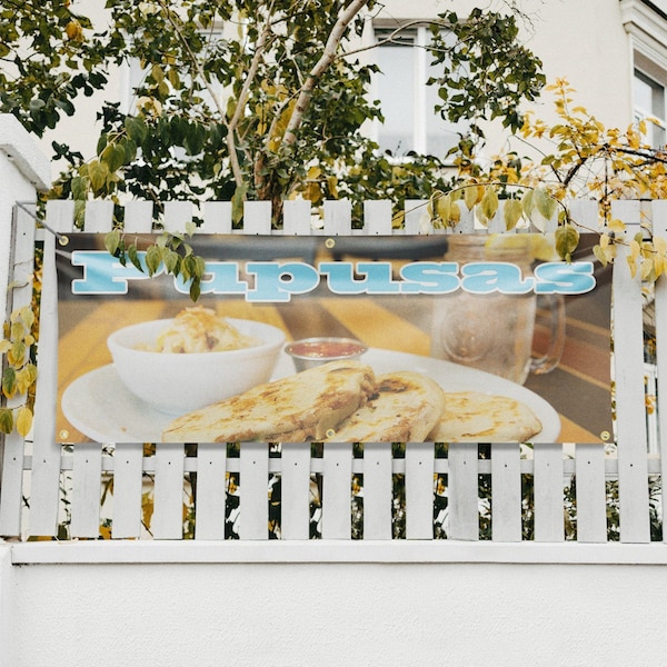 Signmission Pupusas, 24 Inch x 72 Inch, Vinyl Banner - B-72-30825