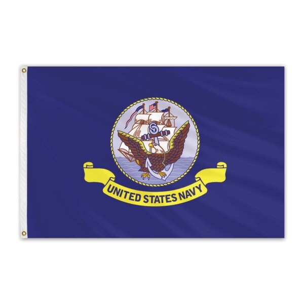 Global Flags Unlimited Navy Outdoor Nylon Flag 3'x5' - 203845