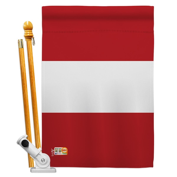 Cosa 28 x 40 in. Peru Flags of the World Nationality Impressions Decorative Vertical House Flag Set - CO4100053