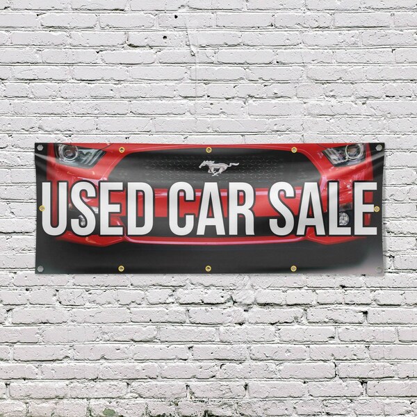 Signmission Used Car Sale, 48 Inch x 120 Inch, Vinyl Banner - B-120-30901