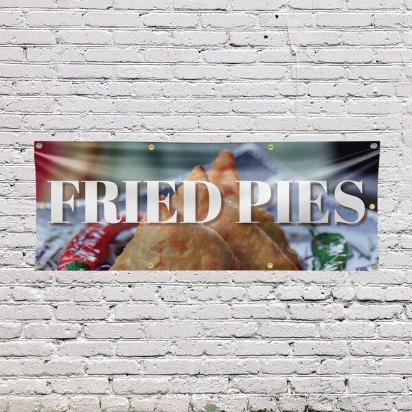 Signmission Fried Pies, 36 Inch x 96 Inch, Vinyl Banner - B-96-30661