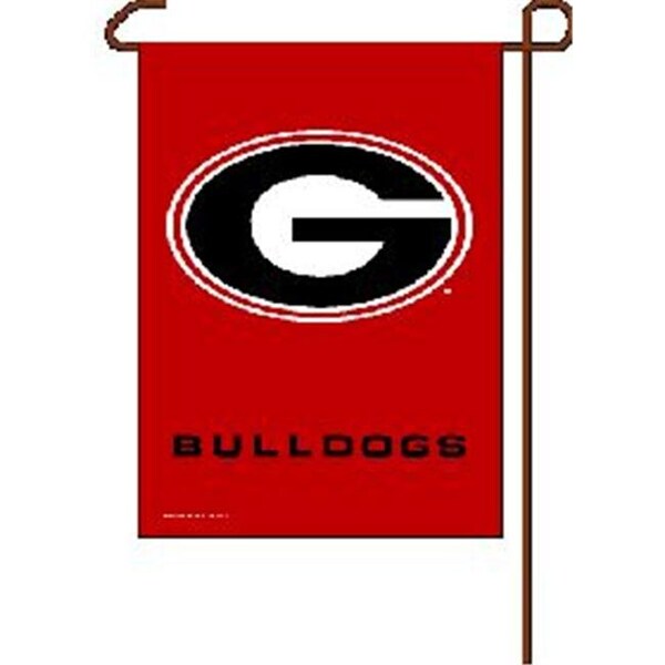 Caseys Georgia Bulldogs Flag 12x18 Garden Style 2 Sided - 3208516116