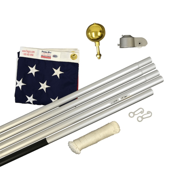 Global Flags Unlimited Homesteader Flagpole Kit With Flag - 204287