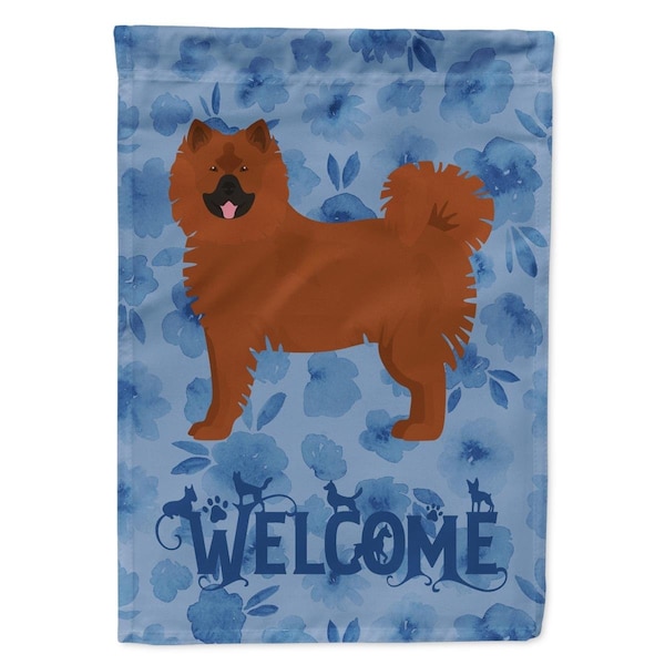 Carolines Treasures 28 x 0.01 x 40 in. Eurasier Welcome Flag Canvas House Size - CK5990CHF