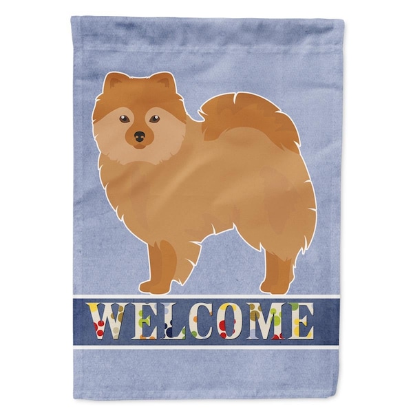 Carolines Treasures German Spitz Welcome Garden Size Flag - CK3648GF