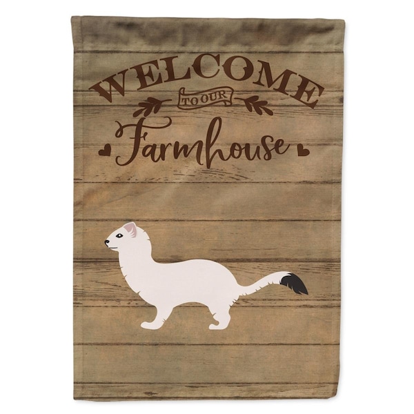Carolines Treasures Stoat Short-Tailed Weasel Welcome Garden Flag - 11 x 0.01 x 15 in. - CK6816GF