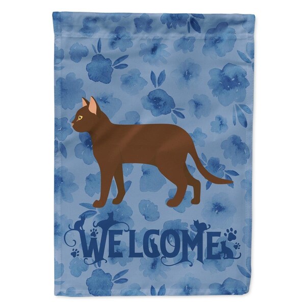 Carolines Treasures 11 x 0.01 x 15 in. Suphalak Cat Welcome Flag Garden Size - CK4992GF