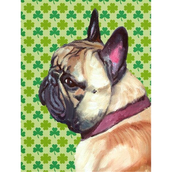 Carolines Treasures French Bulldog Frenchie St. Patricks Day Shamrock Flag Garden Size - LH9573GF