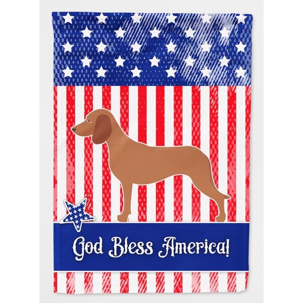 Carolines Treasures Bavarian Mountian Hound American Garden Flag - BB8366GF