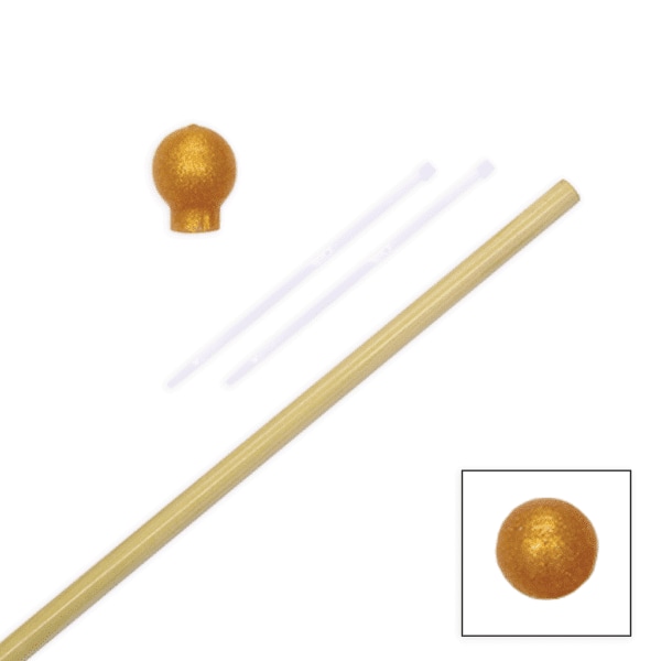 Global Flags Unlimited Budget Wooden Pole 6'x0.9375" 1 Section - 203789