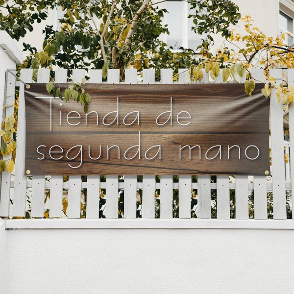 Signmission Tienda de Segunda Mano, 18 Inch x 48 Inch, Vinyl Banner - B-30890