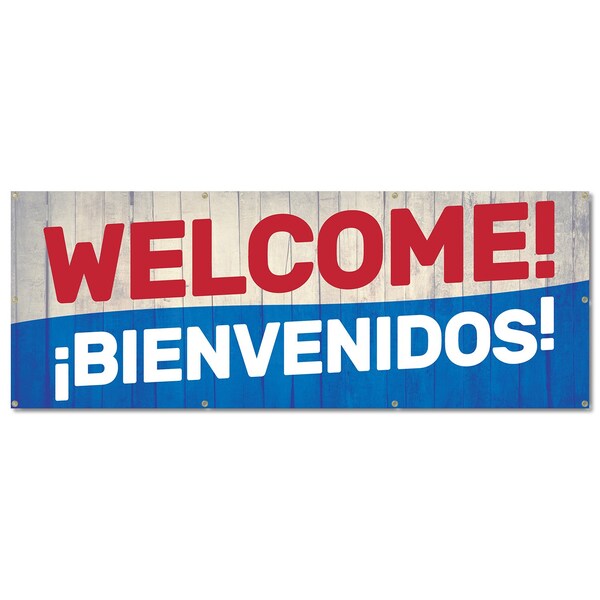 Signmission Welcome, 36 Inch, Banner - B-96-30437