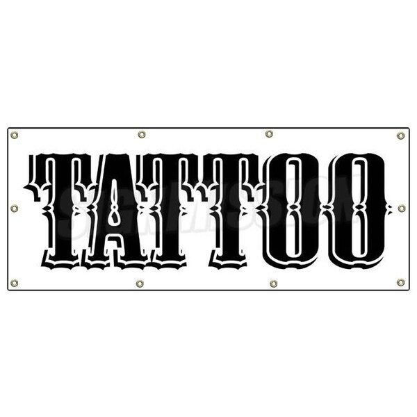 Signmission TATTOO BANNER SIGN shop artist signs gun neon piercing - B-96 TATTOO