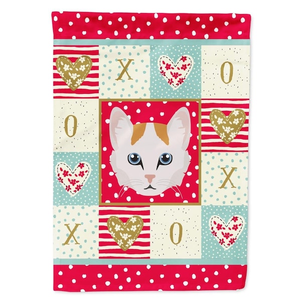 Carolines Treasures 28 x 0.01 x 40 in. Turkish Van Cat Flag Canvas House Size - CK5176CHF